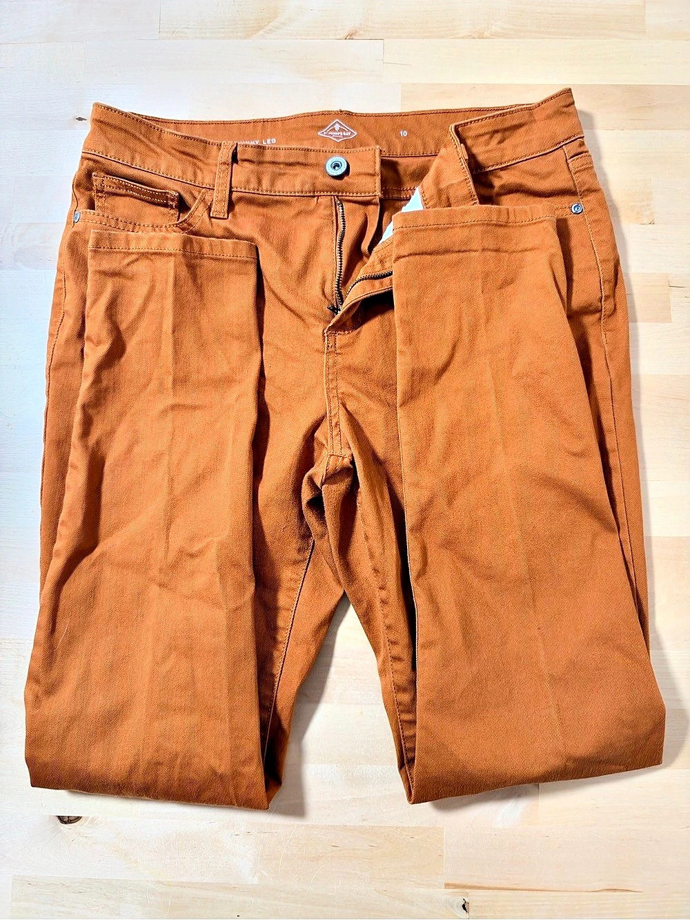 St. John's Bay Skinny Leg Skinny Pants in Brown Size 10